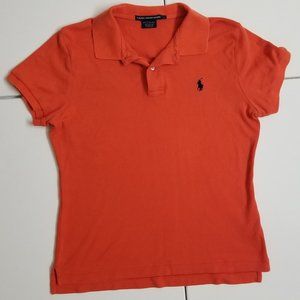 Ralph Lauren Sport Orange Top - Girls Large - Read